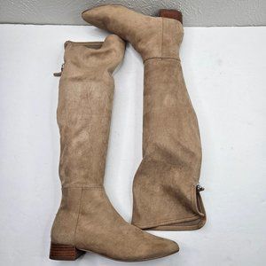 Steve Madden Over The Knee Sock Boots Size 6.5 Brown Pointed Toe Thigh High Boot